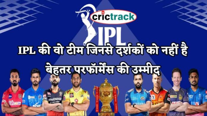 Know the week teem name of IPL - Crictrack