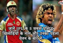 जानें IPL के 5 सबसे प्रसि’द्ध खिलाड़ियों के नाम और उनका पहला वेतन के बारे में जानें IPL के 5 सबसे प्रसिद्ध खिलाड़ियों के नाम और उनका पहला वेतन के बारे में 5 oversease player ipl salary